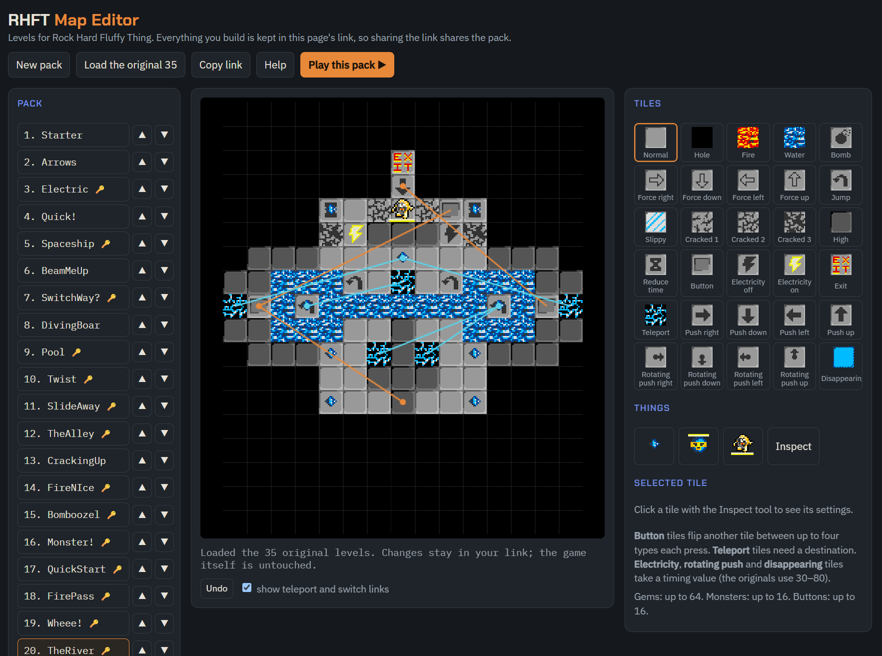 The RHFT map editor